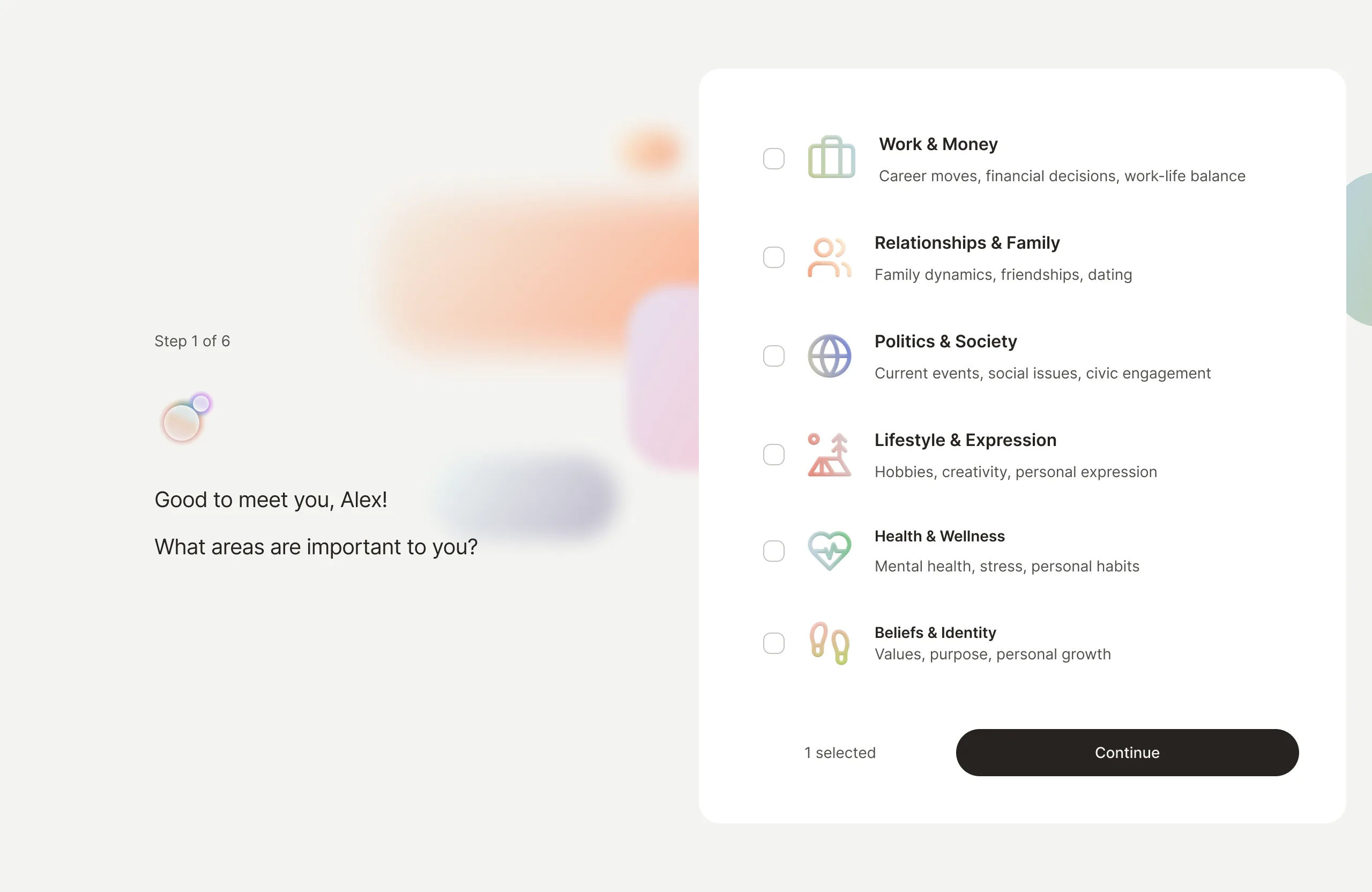 Onboarding on desktop