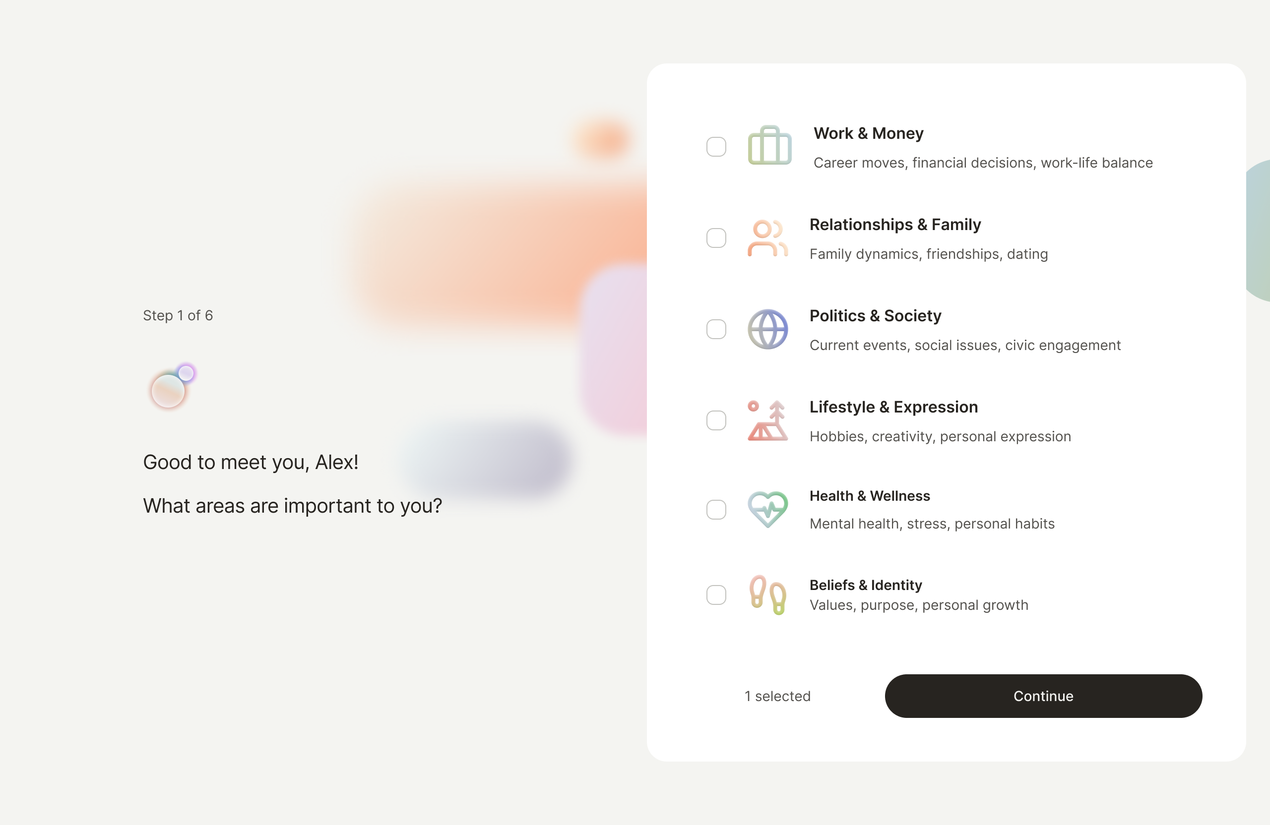 Onboarding on desktop